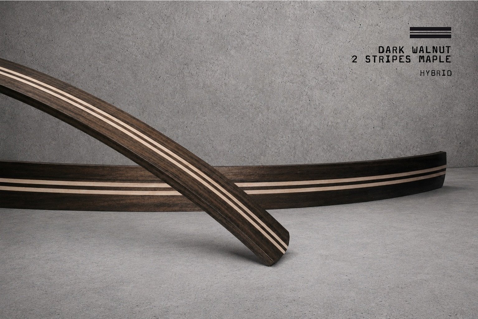 Hybrid / Dark Walnut 2 Stripes Maple – Bild 3