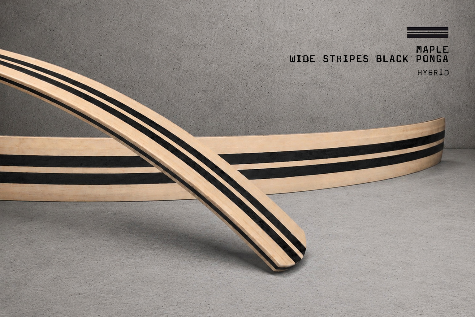 Hybrid / Maple Wide Stripes Black Ponga – Bild 3