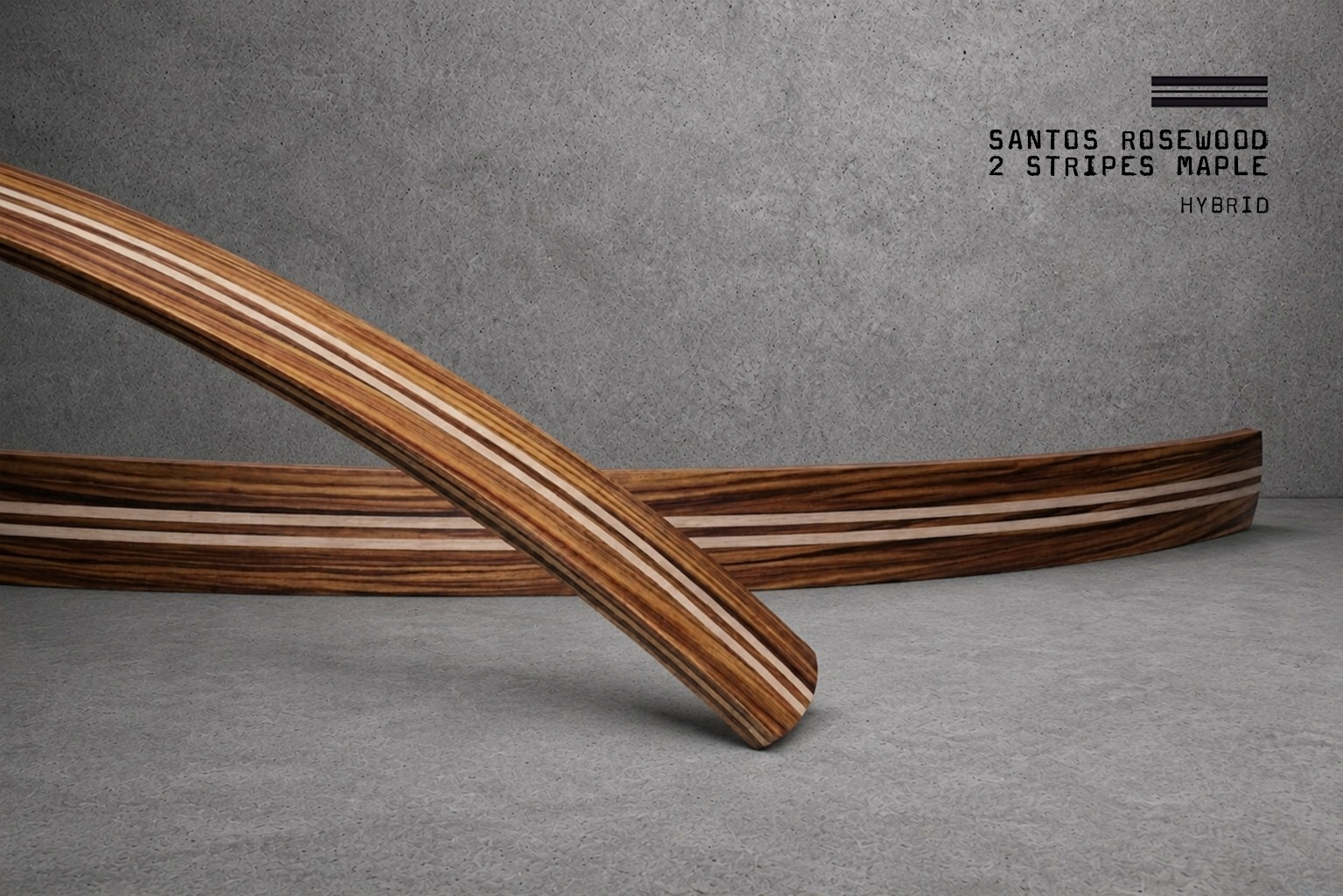 Hybrid / Santos Rosewood 2 Stripes Maple – Bild 3