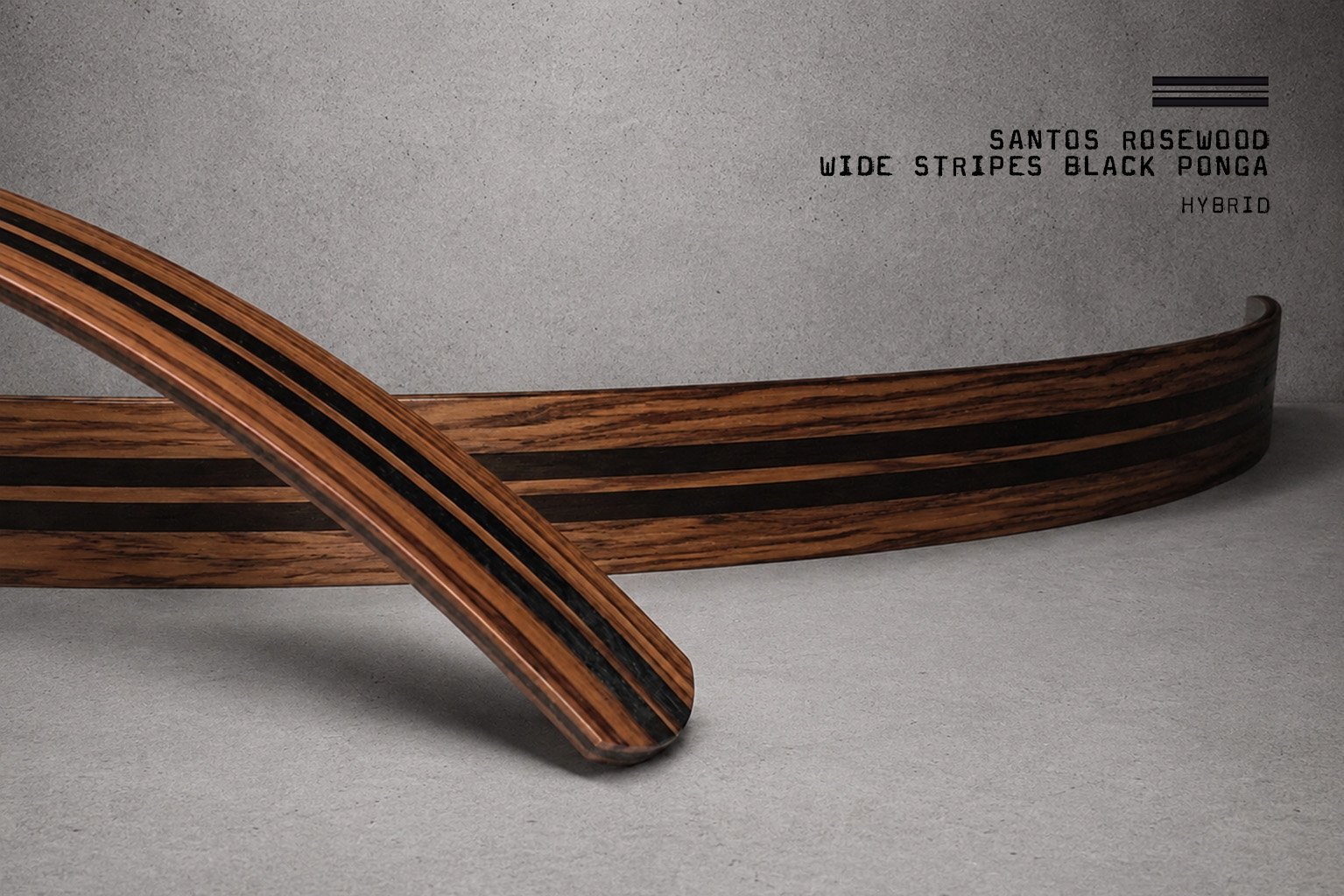 Hybrid / Santos Rosewood Wide Stripes Black Ponga – Bild 3