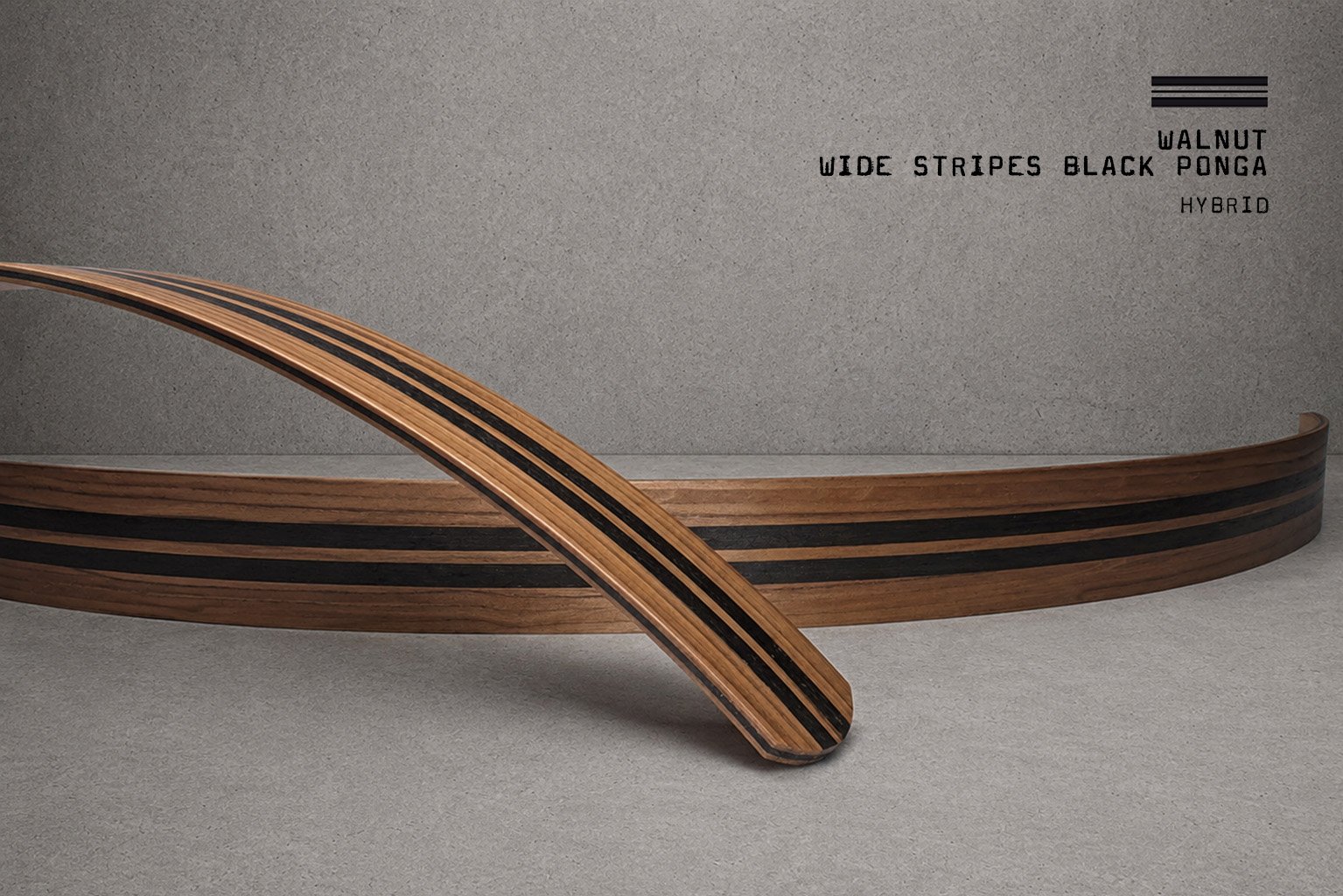 Hybrid / Walnut Wide Stripes Black Ponga – Bild 3