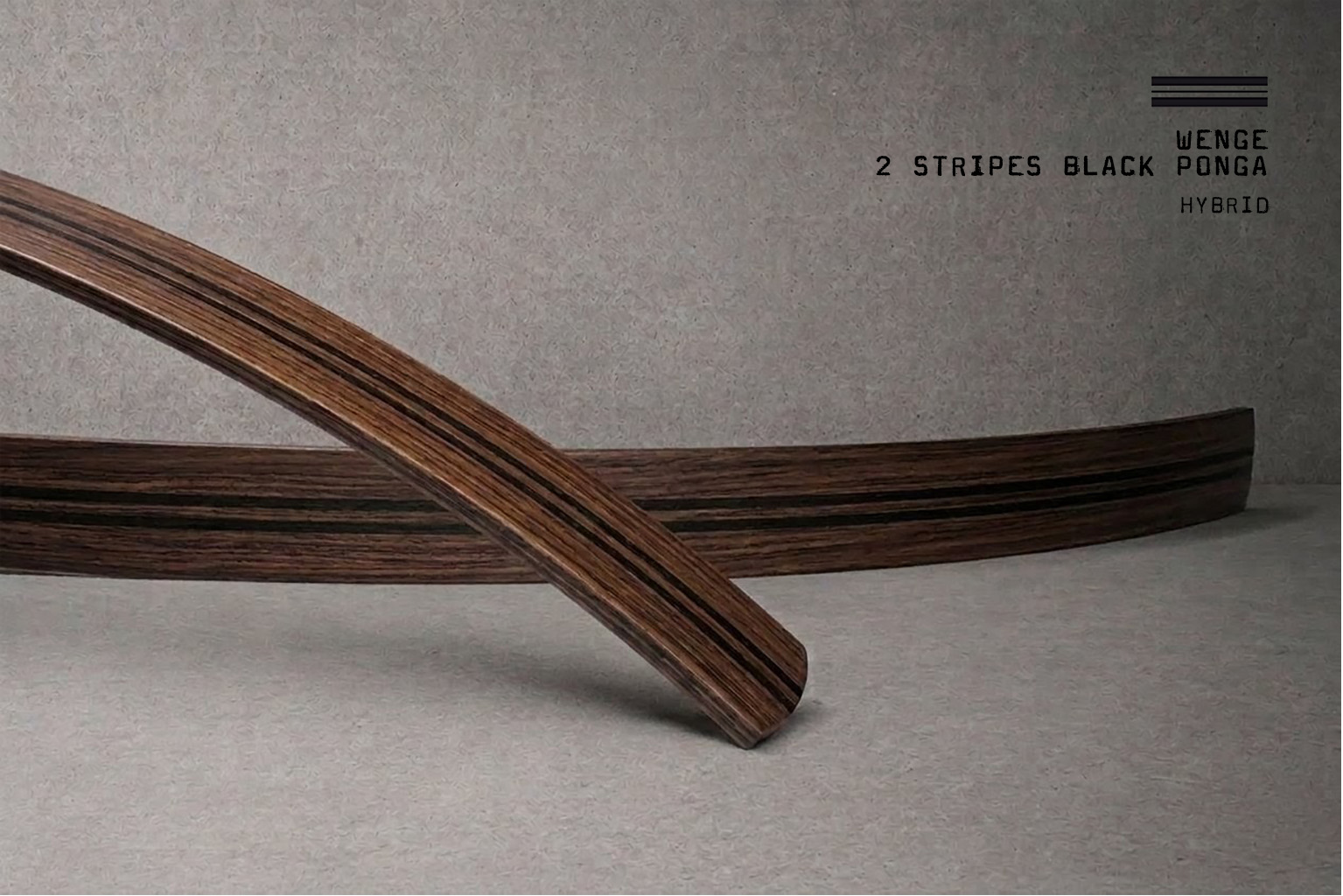 Hybrid / Wenge 2 Stripes Black Ponga – Bild 3