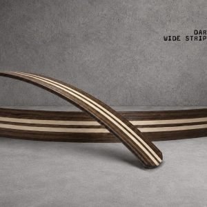 Wood / Dark Walnut Wide Stripes Maple