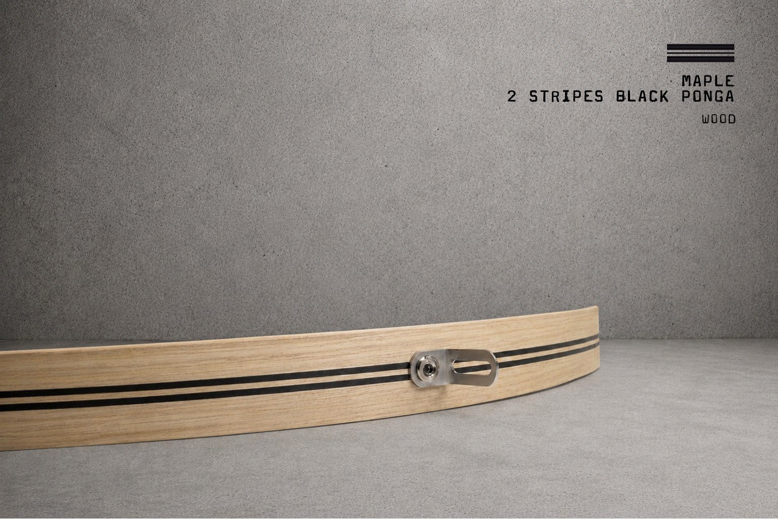 Wood / Maple 2 Stripes Black Ponga – Bild 2