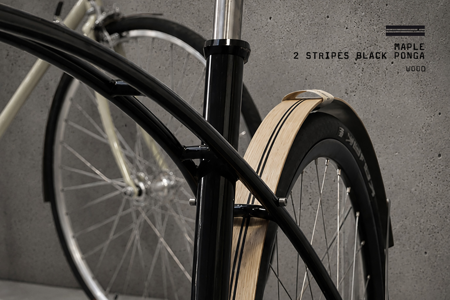 Wood / Maple 2 Stripes Black Ponga – Bild 3