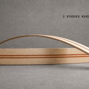 Wood / Maple 2 Stripes Vivid Cherry