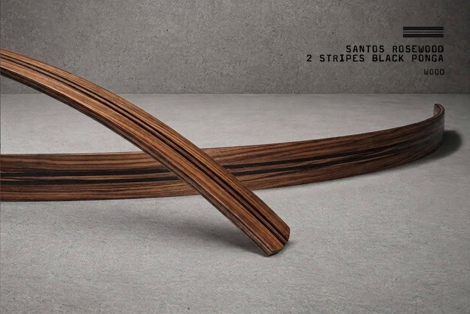Wood / Santos Rosewood 2 Stripes Black Ponga – Bild 2