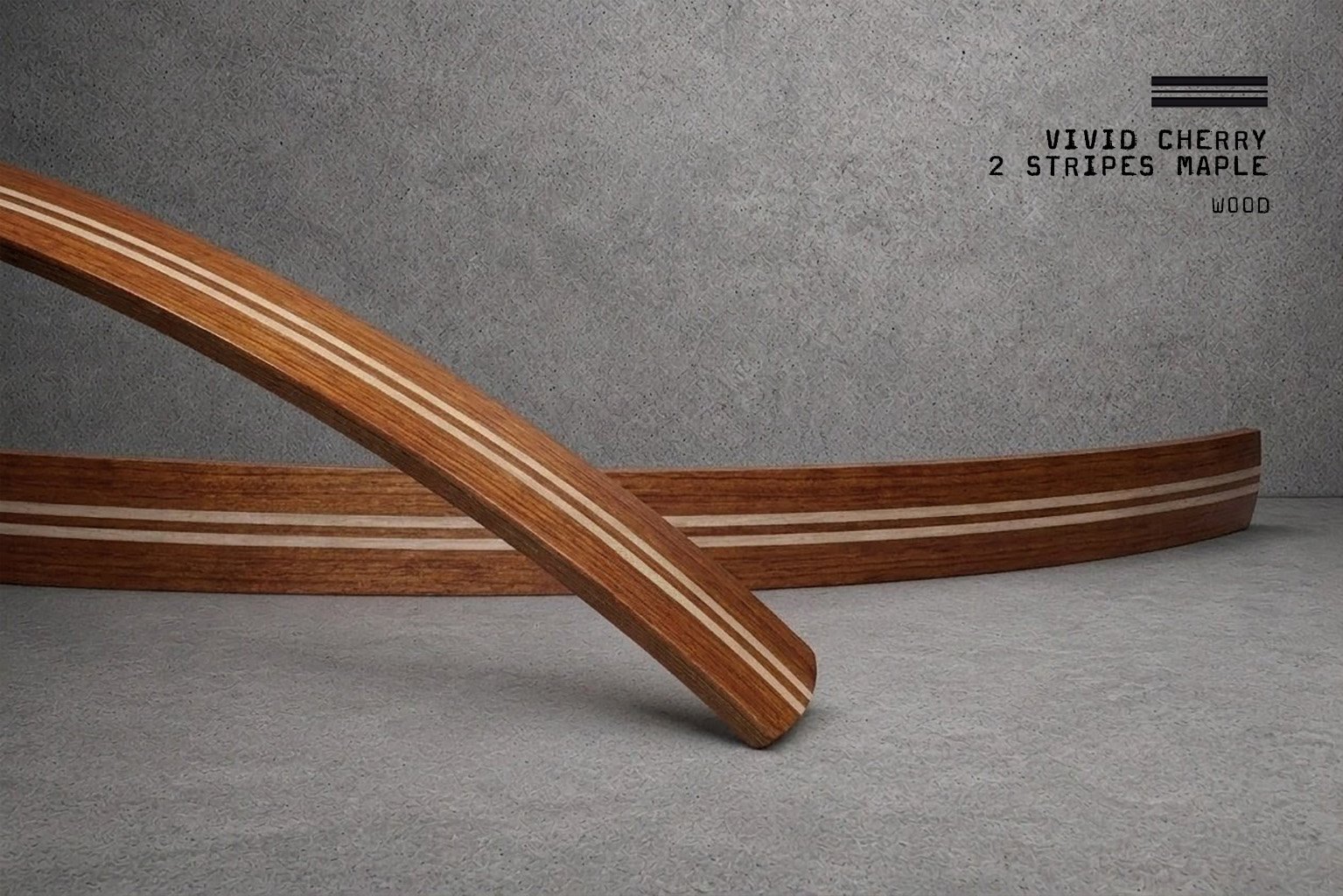 Wood / Vivid Cherry 2 Stripes Maple – Bild 2