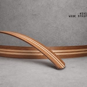 Wood / Vivid Cherry Wide Stripes Maple