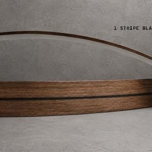 Wood / Walnut 1 Stripe Black Ponga