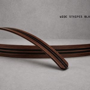 Wood / Wenge Wide Stripes Black Ponga